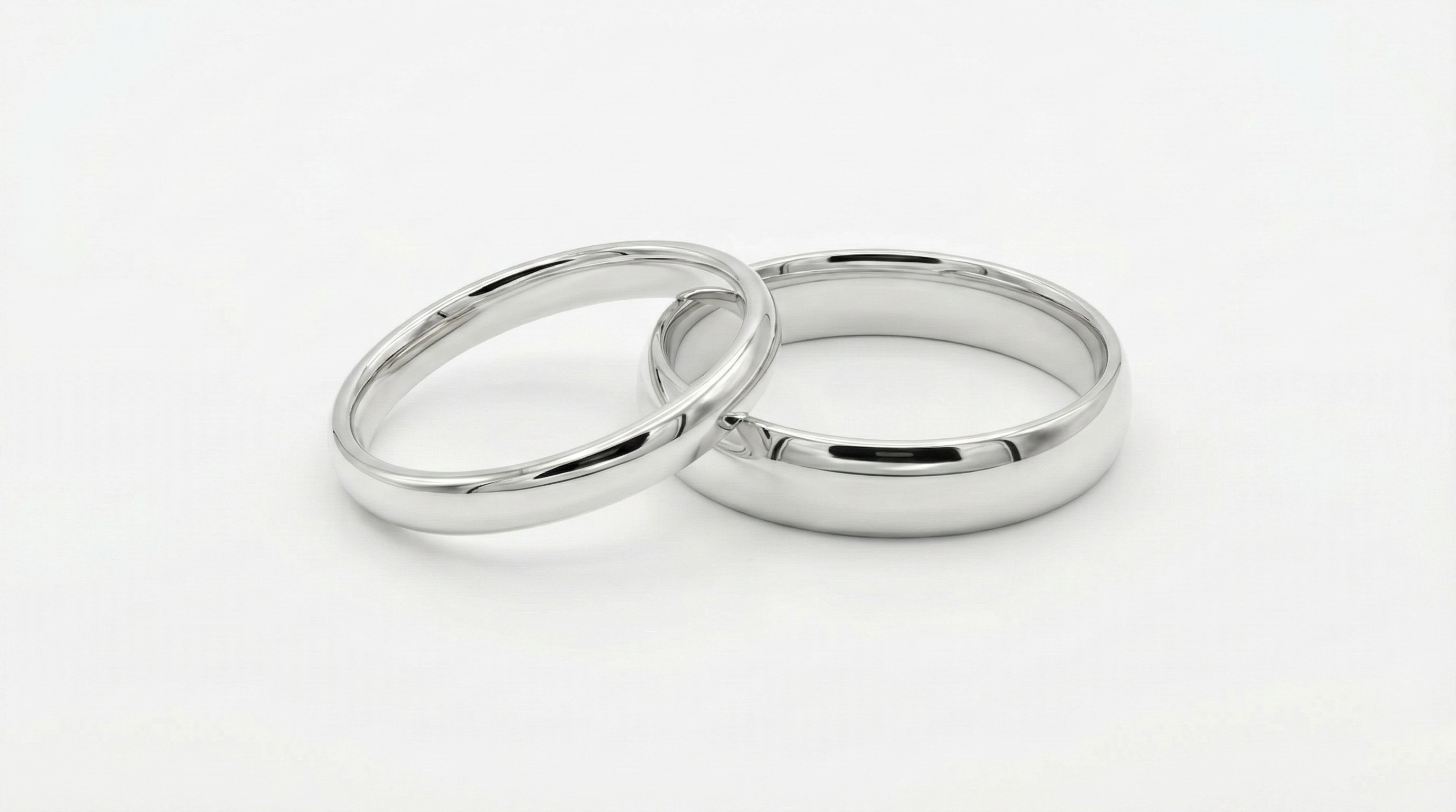 Aliança Prata 925 Borda Arredondada