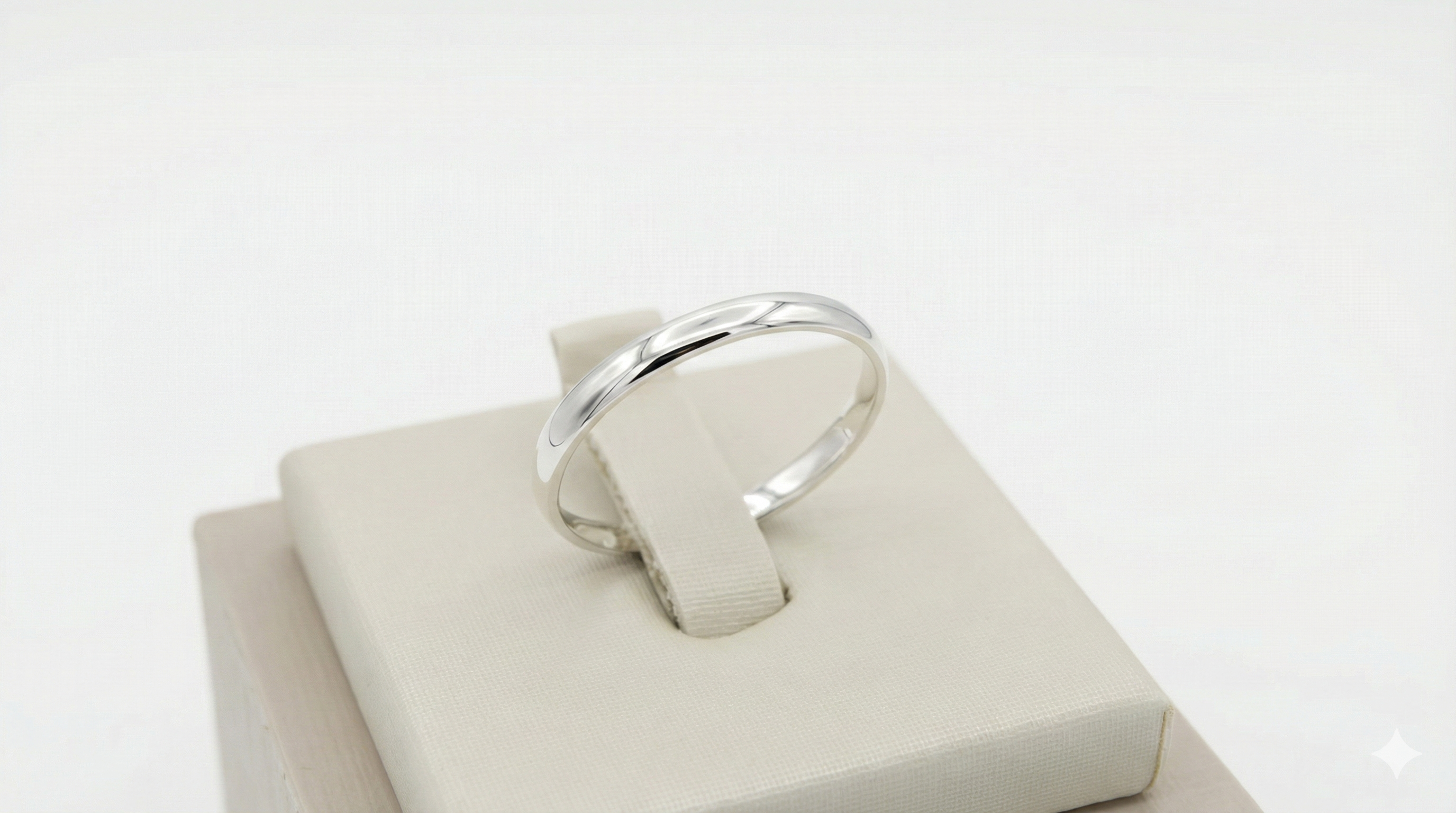 Aliança Prata 925 Borda Arredondada